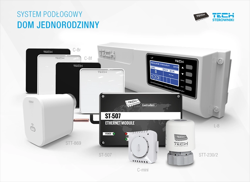 System podłogowy - dom jednorodzinny